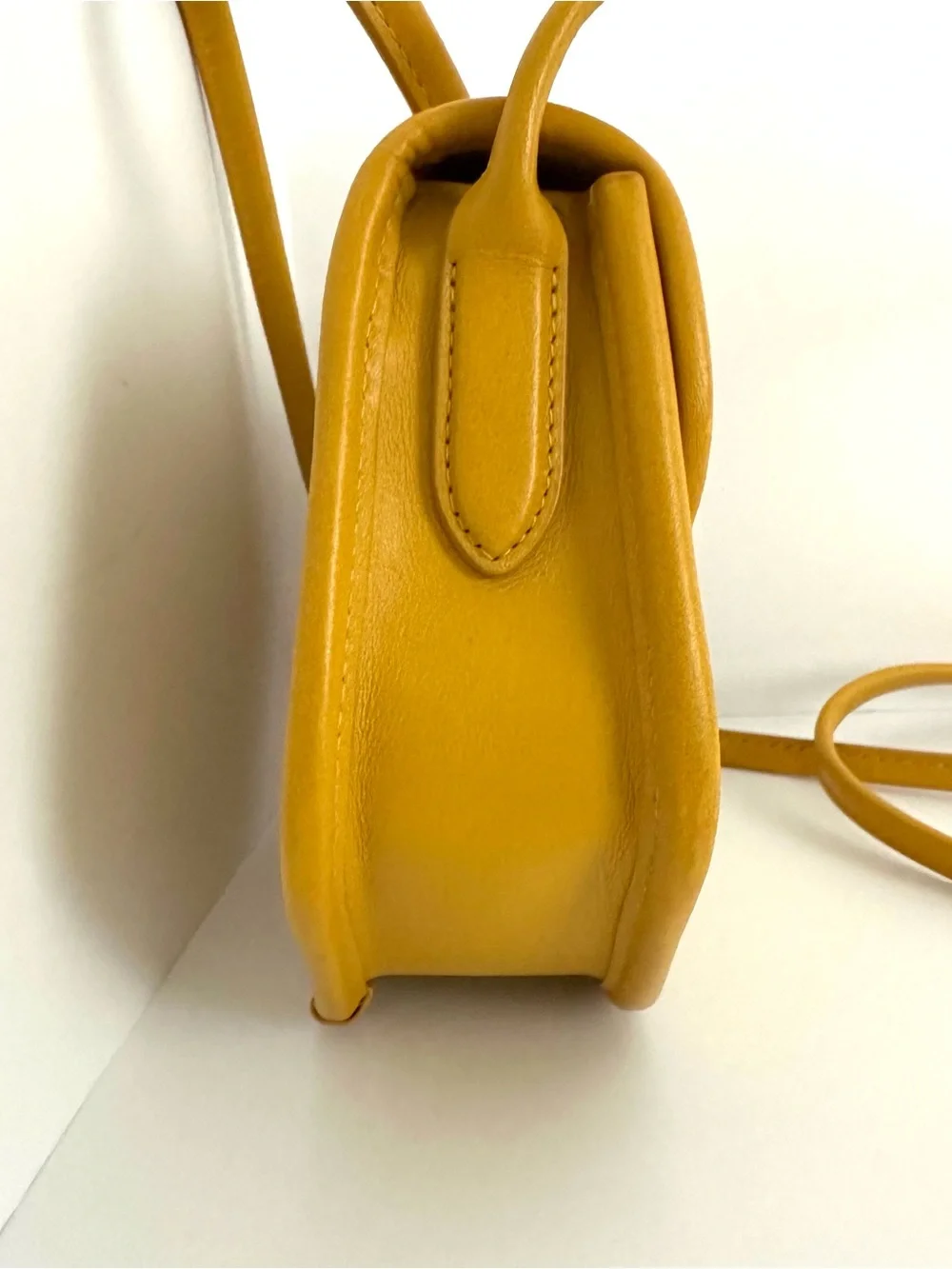 Authentic Coach Turnlock Flap Pouch 15 in Ochre Yellow 2891 | EUC